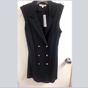 Sleeveless blazer dress